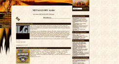 Desktop Screenshot of metalglory.de